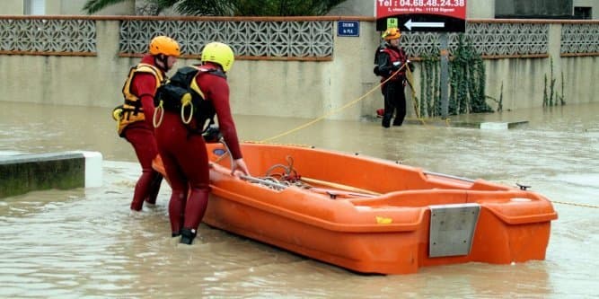 Image d'illustration pour Crue et inondation sur l'Aude et les Pyrénées Orientales