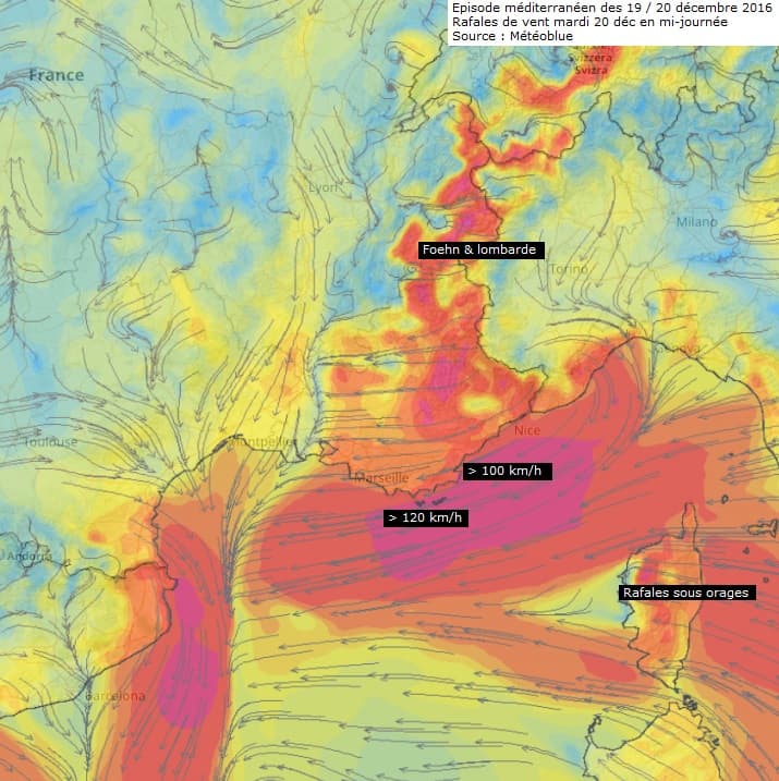 Image d'illustration pour Episode méditerranéen déchaînant pluie et vent