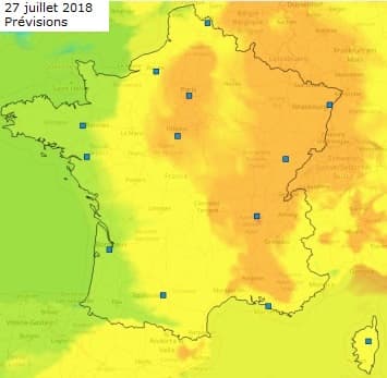 Image d'illustration pour Forte chaleur voire canicule au Sud-Est fin juillet