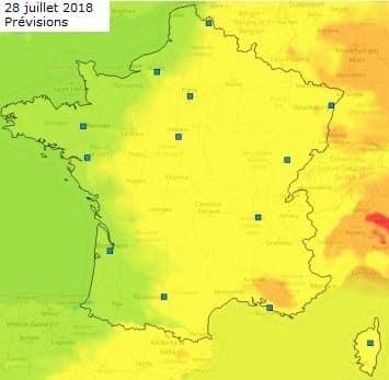 Image d'illustration pour Forte chaleur voire canicule au Sud-Est fin juillet