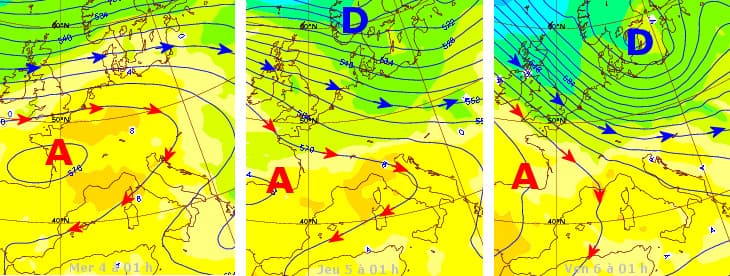 Image d'illustration pour Brève incursion froide et humide entre 2 dorsales anticycloniques