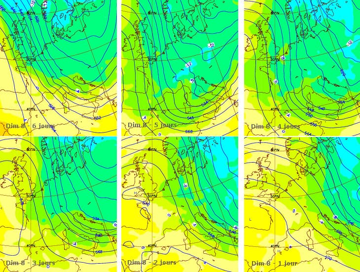 Image d'illustration pour Brève incursion froide et humide entre 2 dorsales anticycloniques