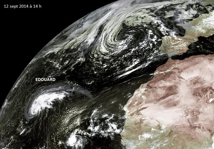 Image d'illustration pour Cyclone Edouard sur l'Atlantique : tempête tropicale puis ouragan