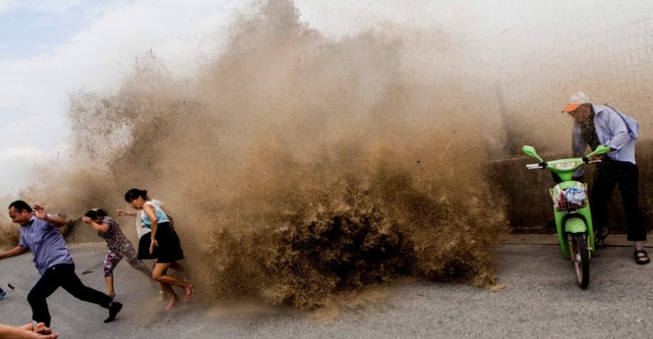 Image d'illustration pour Vague impressionnante en Chine