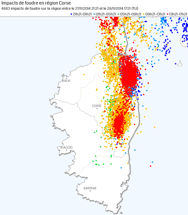 Image d'illustration pour Orage et inondations en Corse