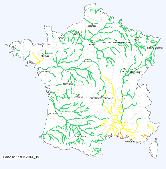 Image d'illustration pour Crues majeures sur le Var - risque de crue du Rhône au Sud d'Avignon 