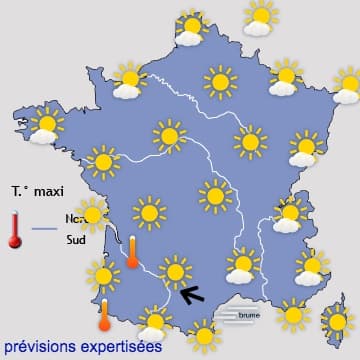Pic de chaleur prévu pour dimanche, avant les orages 