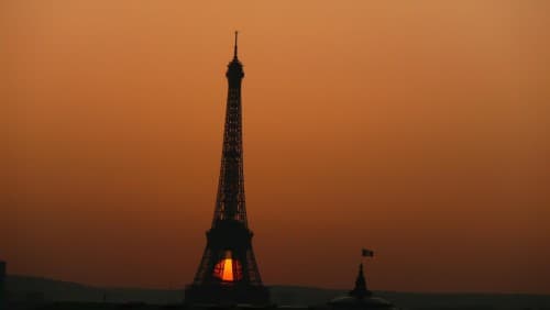 couché de soleil sur tour Eiffel 3