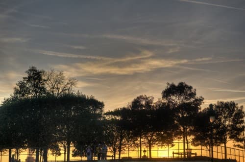 coucher de soleil jardin des Tuileries