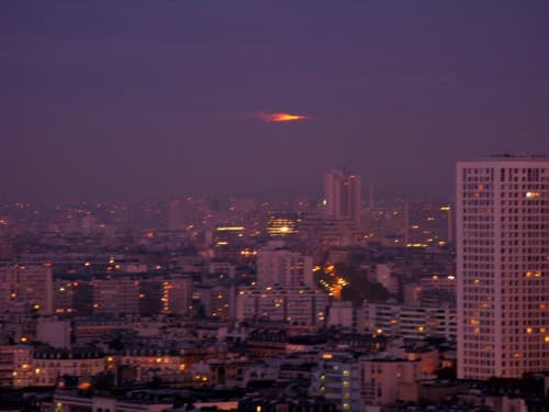 Etrange nuage lumineux avant l'aube (7h20)