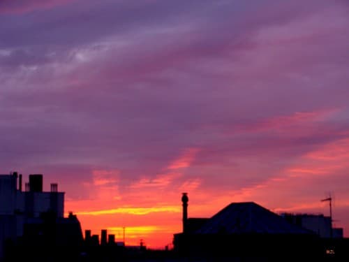 Incroyables couleurs du couchant