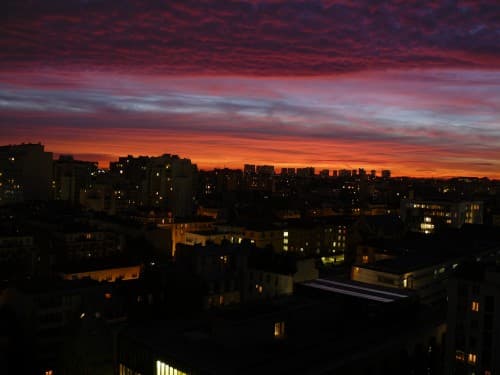 Levé de soleil sur le 14ème