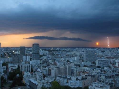 Orage 22/08 soleil couchant