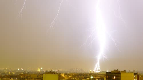 Orage à Paris le 20 août 2011