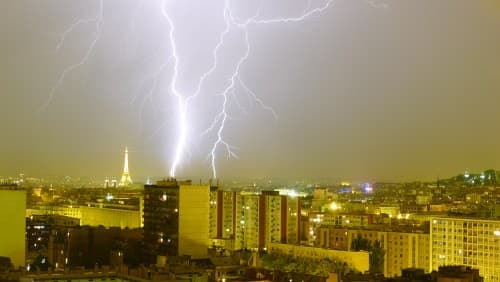 Orage à Paris le 20 août 2011