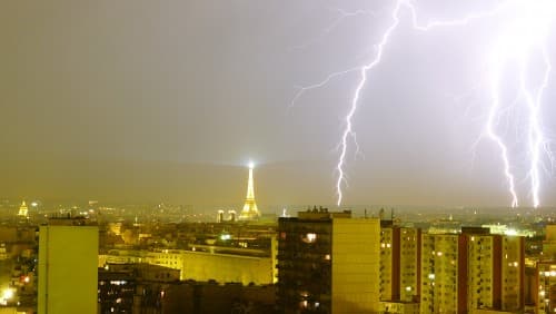 Orage à Paris le 20 août 2011