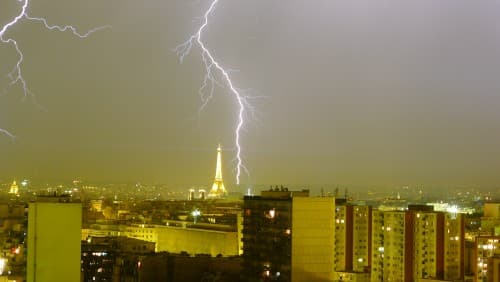 Orage à Paris le 20 août 2011