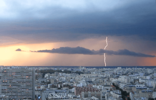 Orage sur Paris