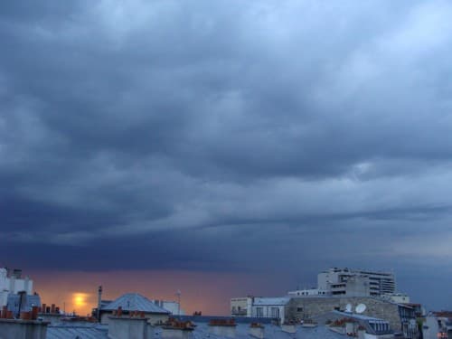 Orage sur Paris