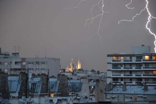 Orage sur Paris