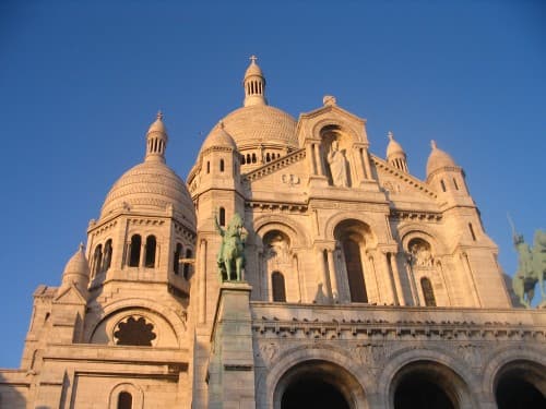 Sacré Coeur au coucher ...