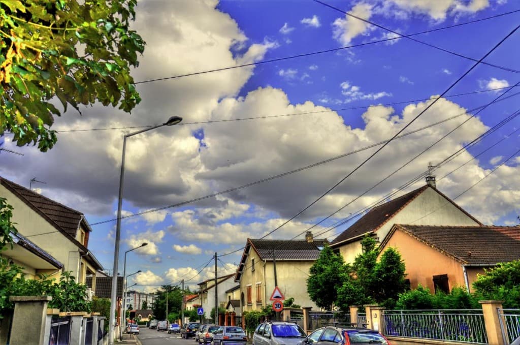 18h30 - ciel bleu et cumulus 