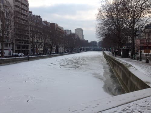 canal saint-martin gelé