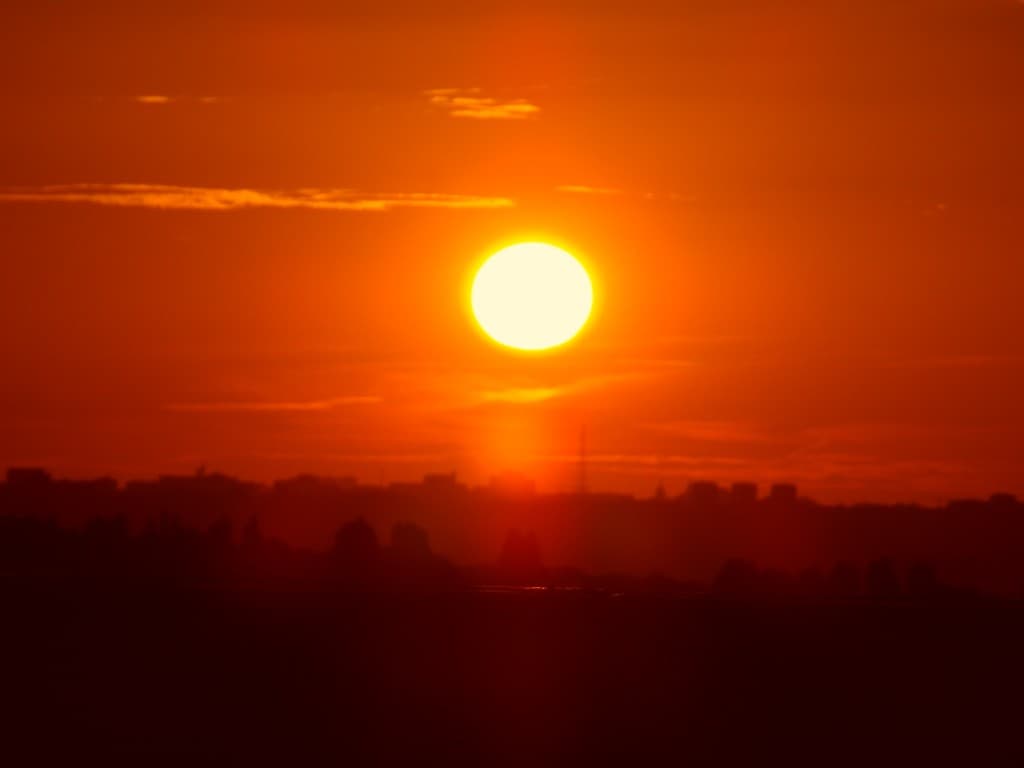 Coucher de soleil sur Torcy