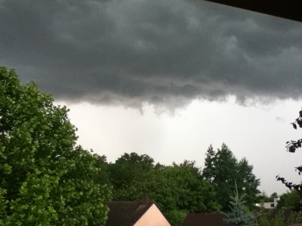 Début de l'orage