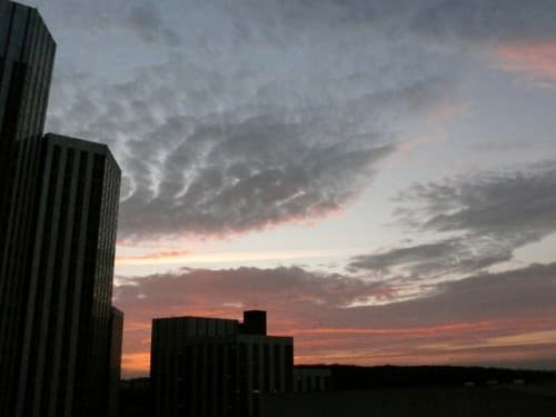 Fin de coucher de soleil