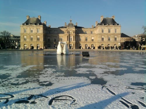 jardin du Luxembourg on ice