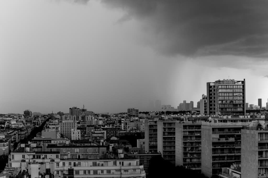 l'orage traversant Boulogne Billancourt