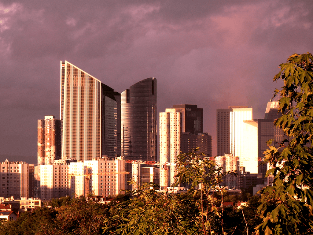 La défense vue du Mont Valérien