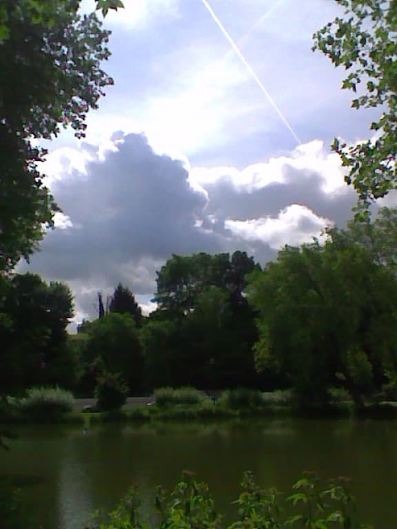Lac sous les nuages ce matin