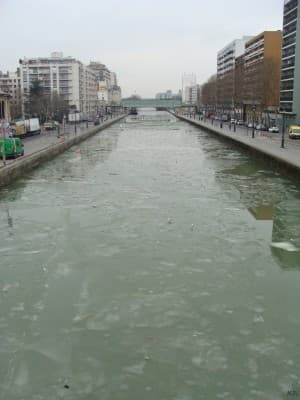 Le Canal de l'Ourcq commence à dégeler 