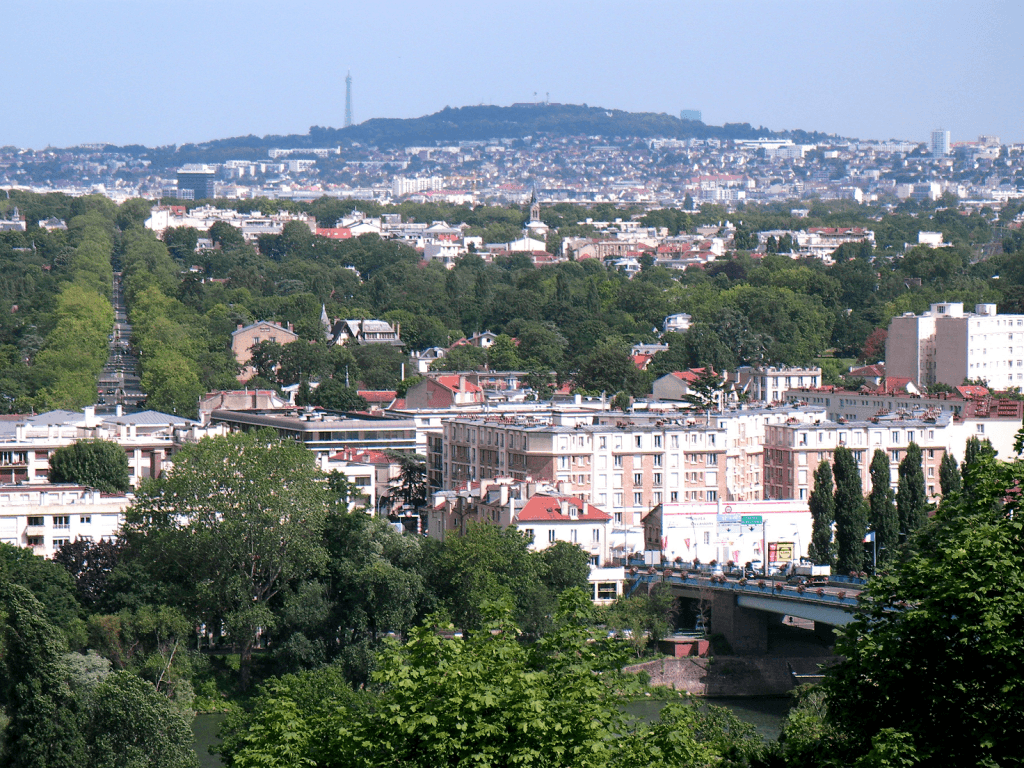 Le Mont Valérien depuis les Terrasses