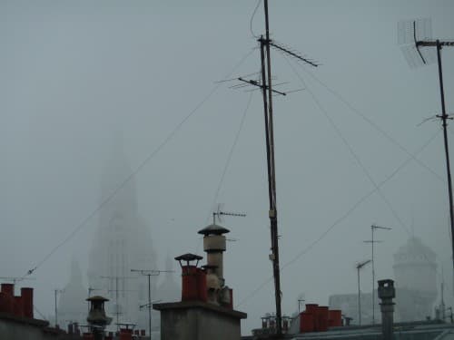 Montmartre et brouillard