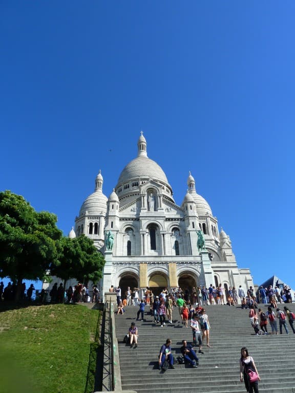 Montmartre sur bleu