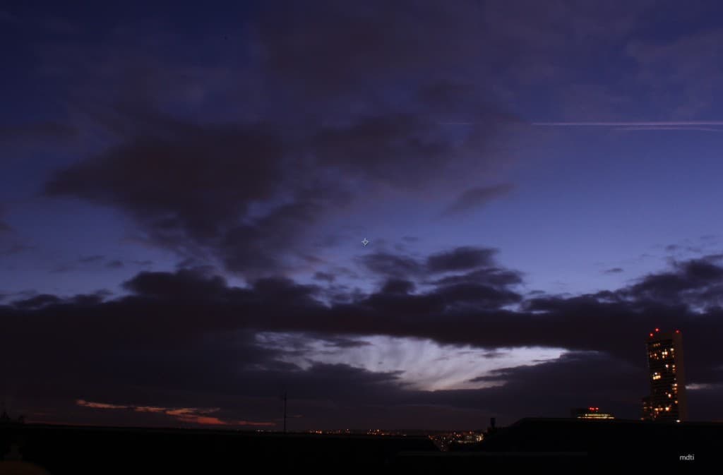 nuages bas en soirée
