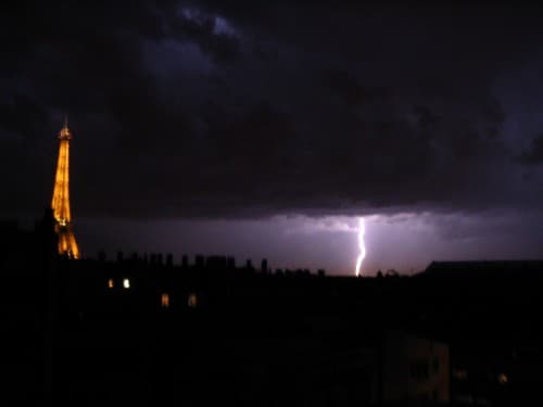Orage sur Paris