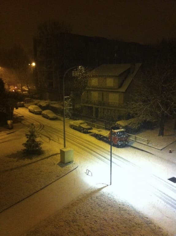 2 cm de neige