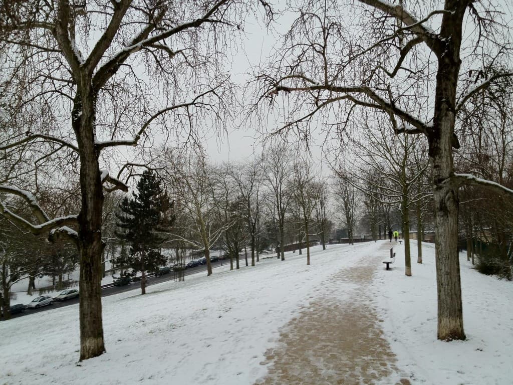 3cm de neige à 120 mètres, 12h30