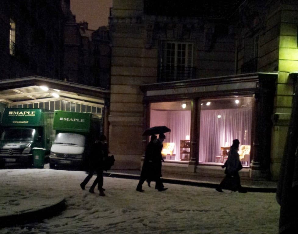 À la sortie du théâtre, belle surprise!