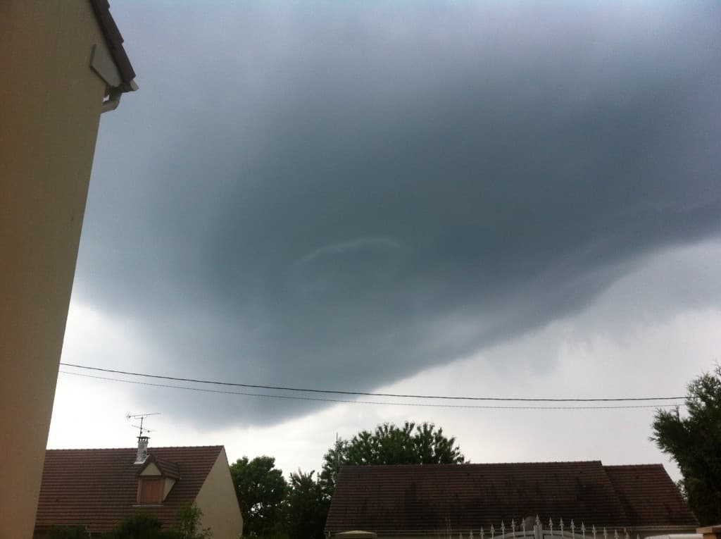 Arrivée d'un orage violent