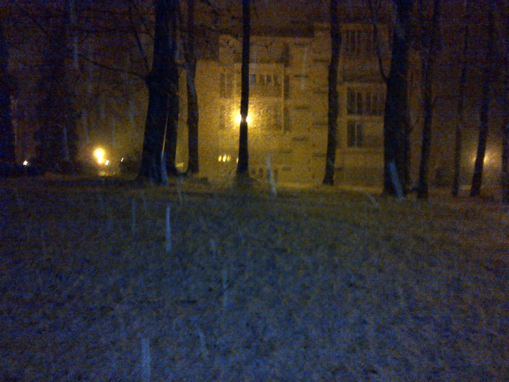 Averses de neige cette nuit
