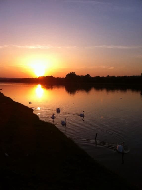 Coucher de soleil à Mantes La Jolie