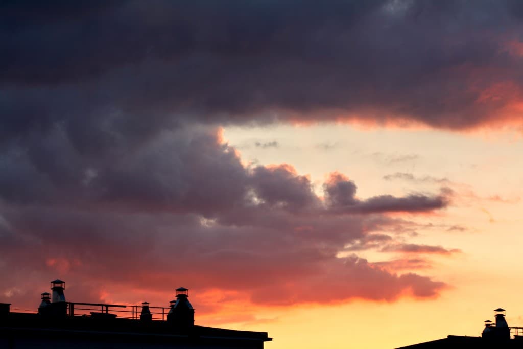 Derniers nuages du soir