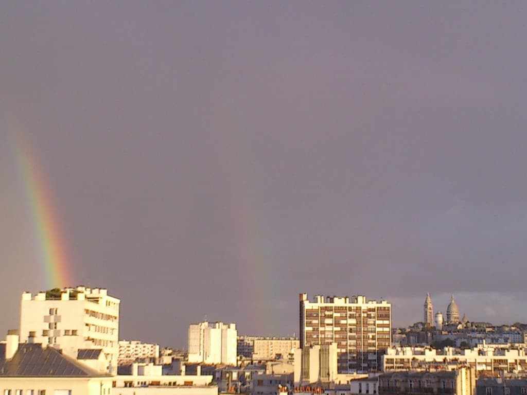 Double arc en ciel à Paris
