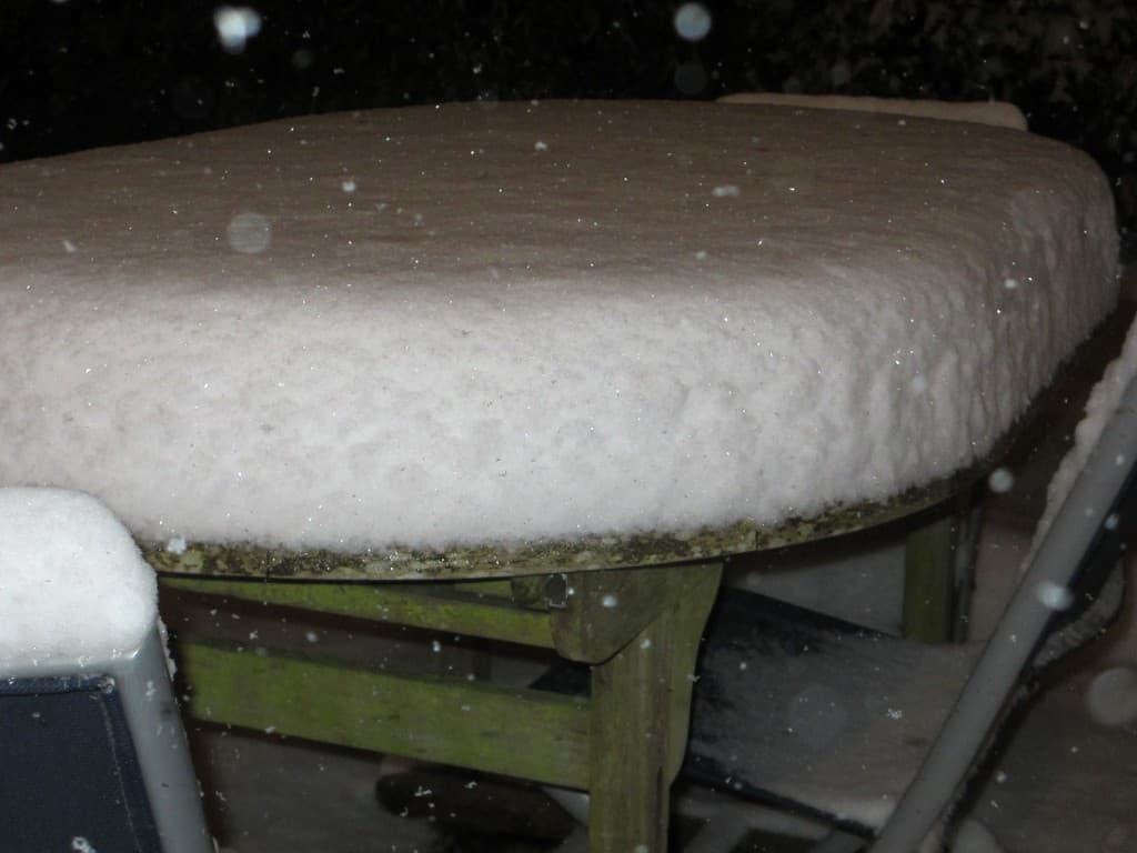 la neige continue