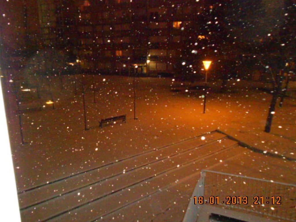 La neige tombe